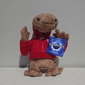 E.T. Universal Studios Brown and Red Small Pet Plush